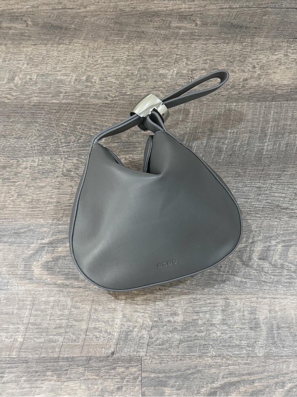 BCBG Gray Cuff Pouchette
